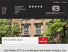 Tablet Screenshot of gadrealty.com